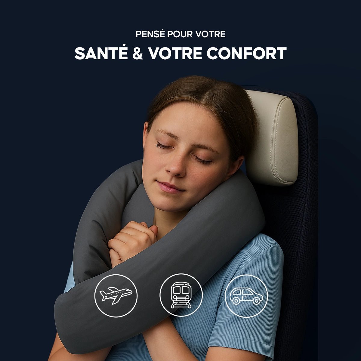 Oreiller de Voyage Ergonomique